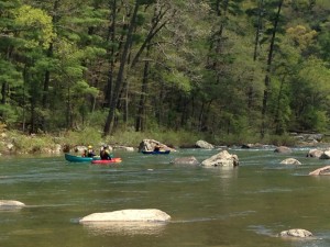 Goshen Pass kayakers
