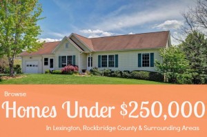 Lexington VA homes for sale under $250,000              